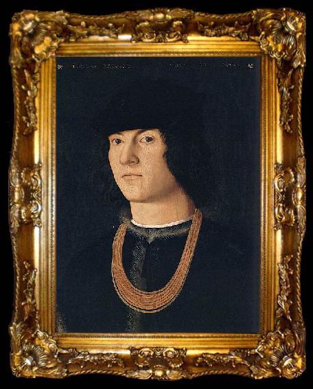 framed  Amico Aspertini Portrait of Tommaso Raimondi, ta009-2